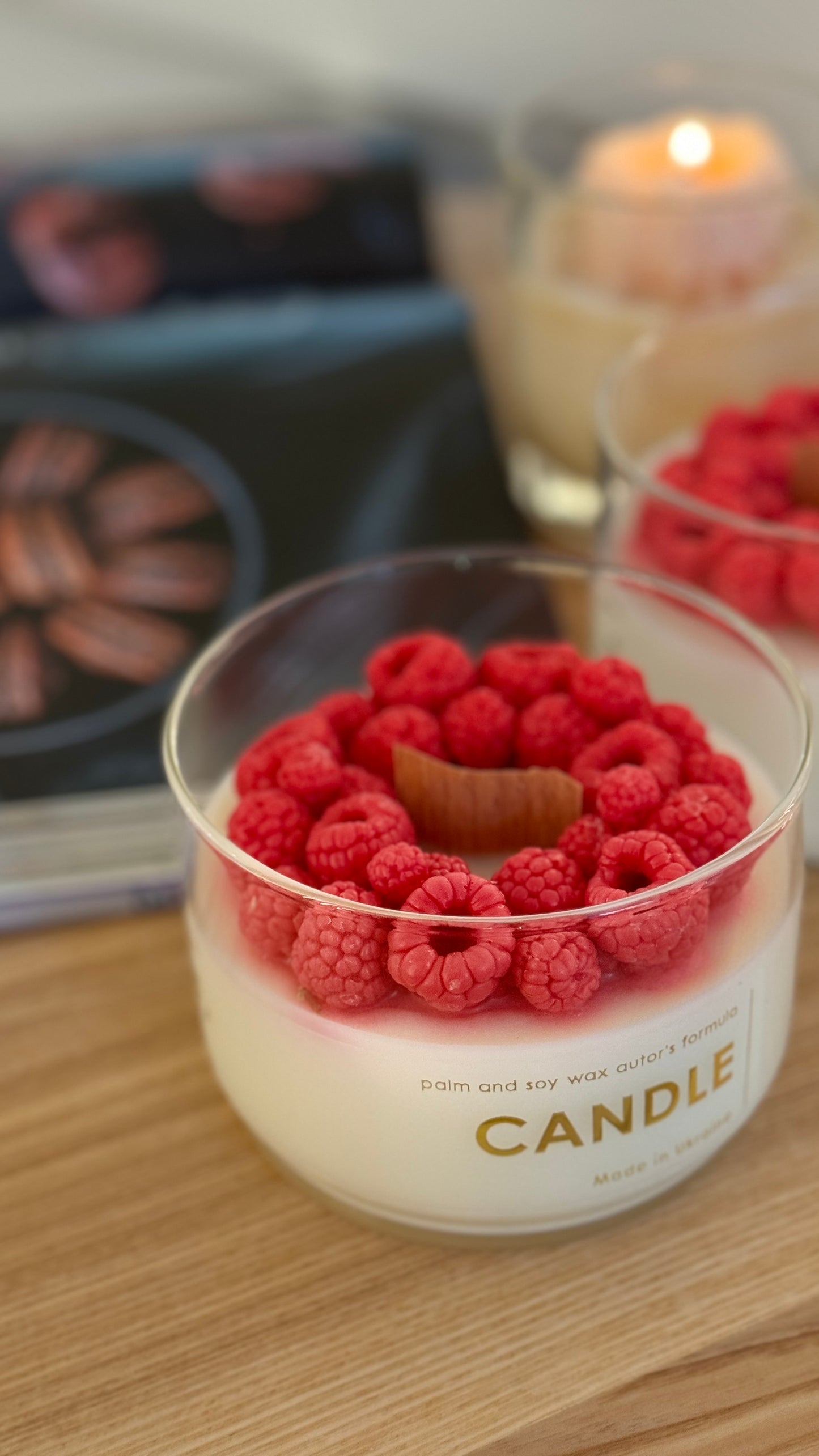 Парфумована свічка Малиновий чізкейк